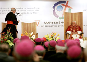Inauguración de la V Conferencia del Episcopado Latinoamericano.