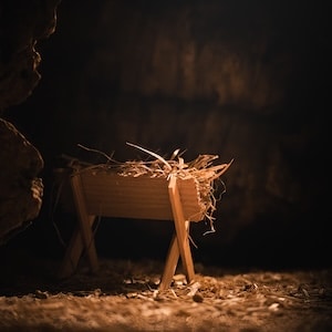 Jesus nace en un pesebre