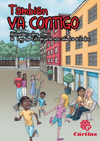 «También va contigo»: un cómic de Cáritas sobre la Ley de Extranjería