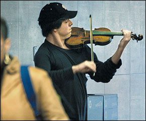 Un violinista en el metro