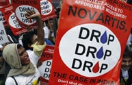 protest against drugs manufacturer Novartis (JPG)