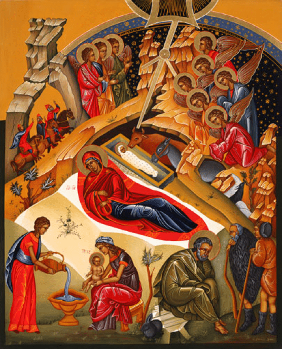 El icono de la Natividad del Señor