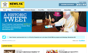 Benedicto XVI «tuitea» en el nuevo portal vaticano