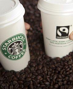 Starbucks sirve café 100% de comercio justo